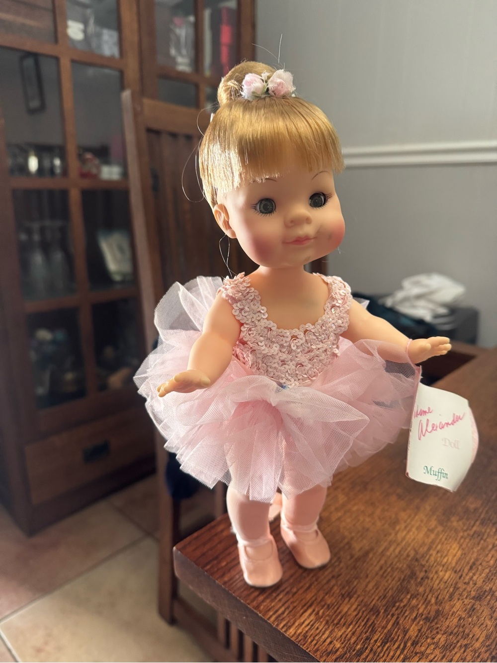 Madame Alexander Pink Tulle Ballerina Doll with Floral Bodice